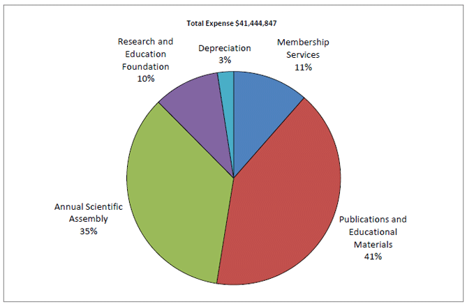 2012 Total Expense pie chart