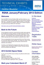 Exhibitor Newsletter