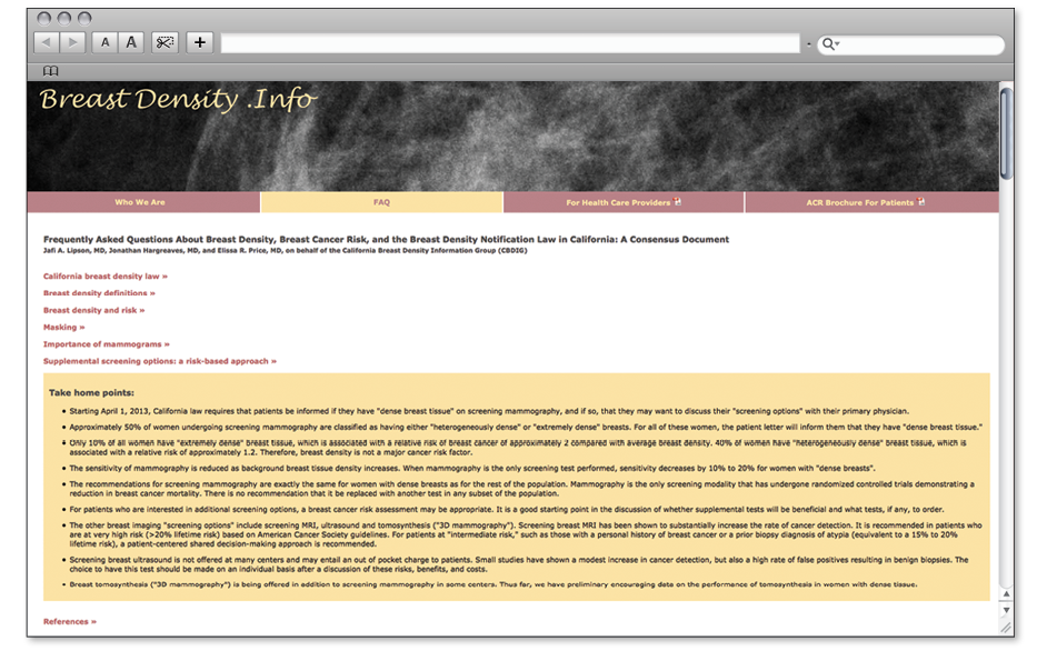 Breastdensity.info