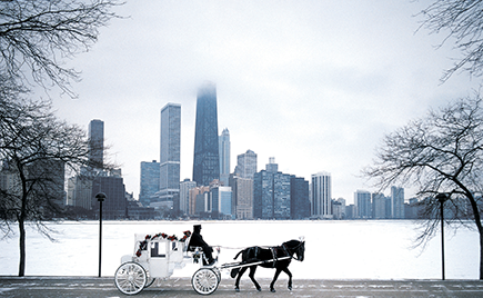 Chicago Skyline Winter