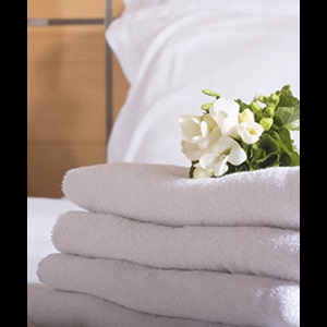 Hotel stack of towels generic