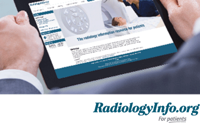RadiologyInfo Screen with Logo