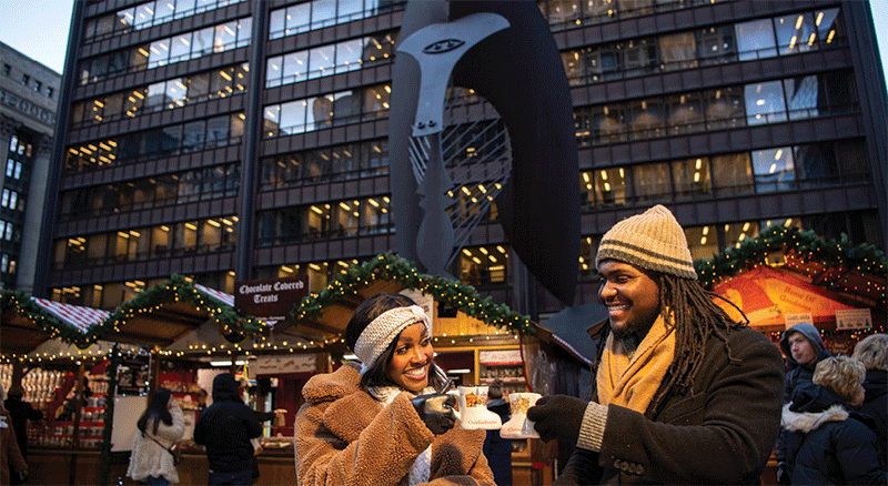 Christkindlmarket visitors