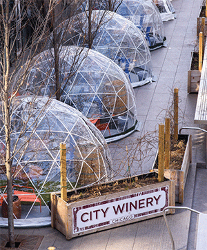 Aerial view of City Winery
