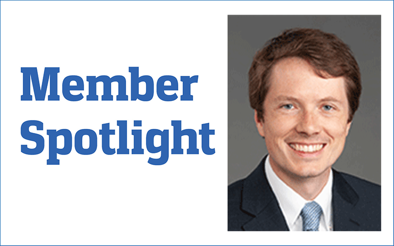 Feature card for Paul Bunch, MD, feature card for Member Spotlight