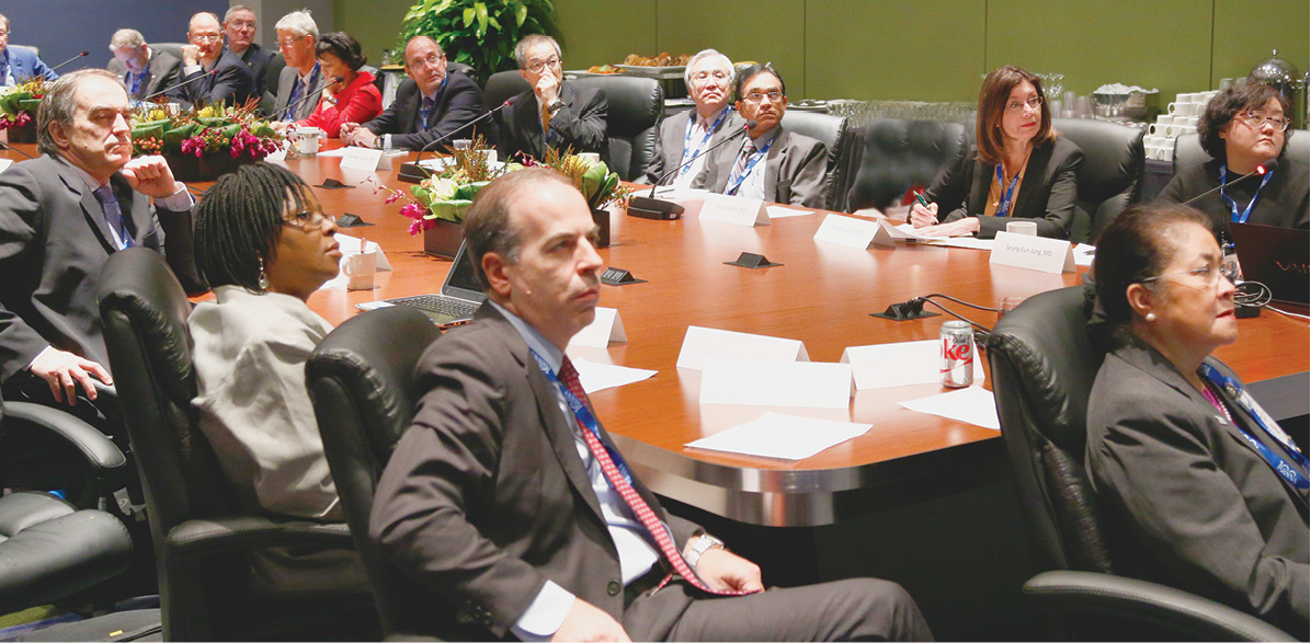 Radiology experts from over 25 countries gathered to discuss radiation safety during the International Trends meeting at RSNA 2014. Radiology experts from over 25 countries gathered to discuss radiation safety during the International Trends meeting at RSNA 2014.