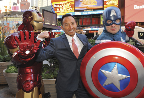 Min and superheroes. Image courtesy of Robert. J. Min Min and superheroes. Image courtesy of Robert. J. Min