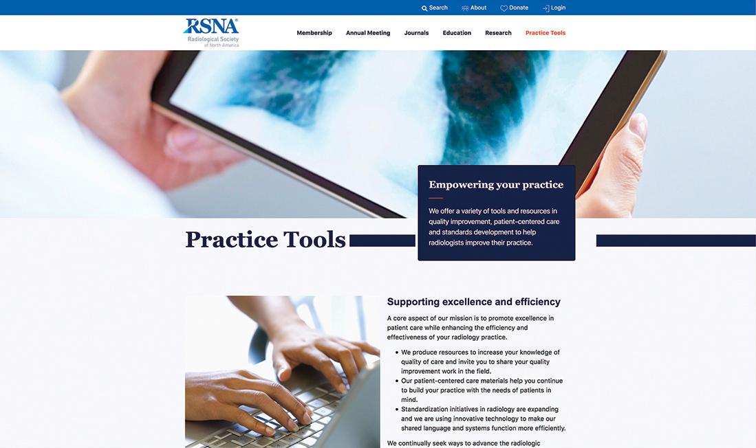 Practice Tools page screenshot