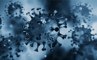 COVID germ blue