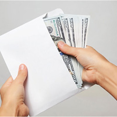 money in envelope