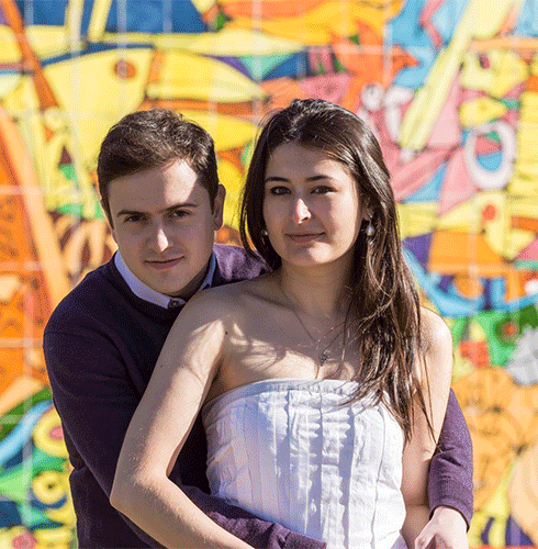 Pedro V. Staziaki, MD, poses with his wife