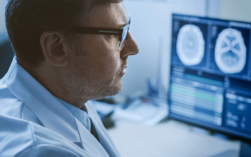 Radiologist Computer Alone