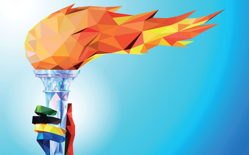 Olympic torch feature