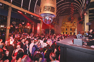 Crowd in a nightclub 