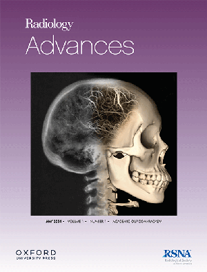 May 2024 cover of first issue of Radiology Advances, a new open access journal from RSNA