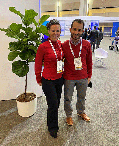 Anne Darrow, MD, and Sherif El-Sherif, MD at the RSNA annual meeting
