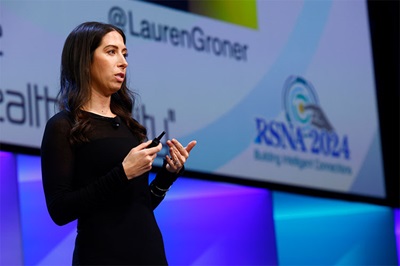 Lauren Groner, DO, MS, speaks at RSNA 2024