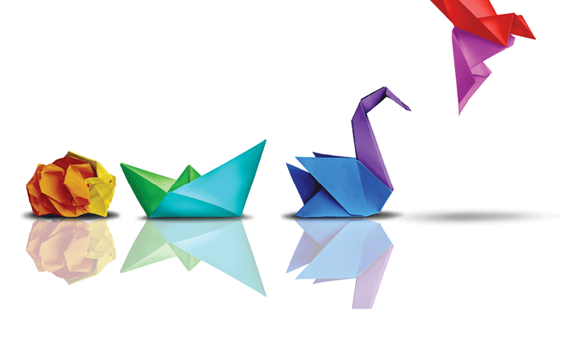 origami cranes leadership offset feature