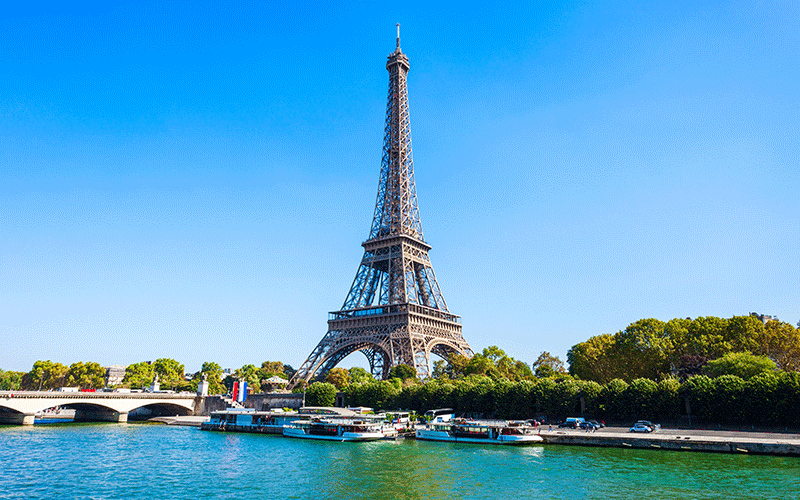The Eiffel Tower in Paris, France