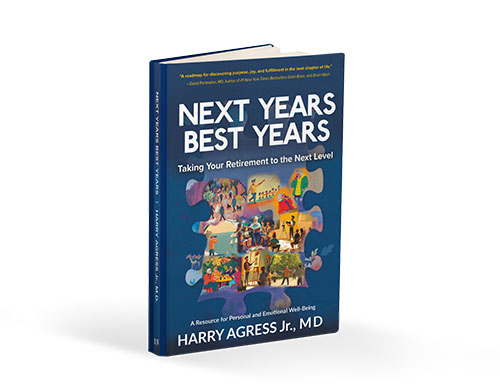 Cover of RSNA Member Spotlight Harry Agress, Jr., MD, book titled Next Years Best Years.
