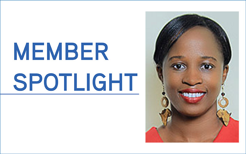 Feature card for RSNA Member Spotlight Eva Nabawanuka
