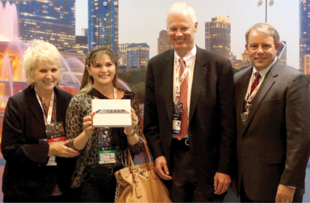 Karla V. de Souza Seabra, M.D., (second from left) a radiologist from Brazil Karla V. de Souza Seabra, M.D., (second from left) a radiologist from Brazil