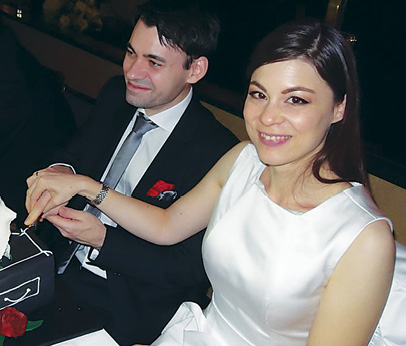 Marius E. Mayerhoefer, M.D., Ph.D. and Beatrix Krauskopf, Ph.D., LL.M. wedding